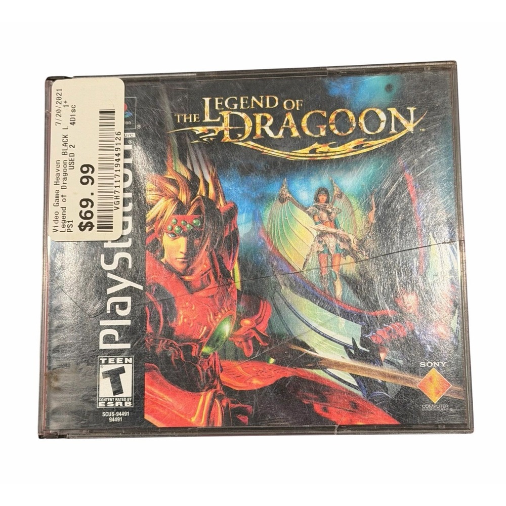The Legend of Dragoon (Sony PlayStation, 4-Discs) Game